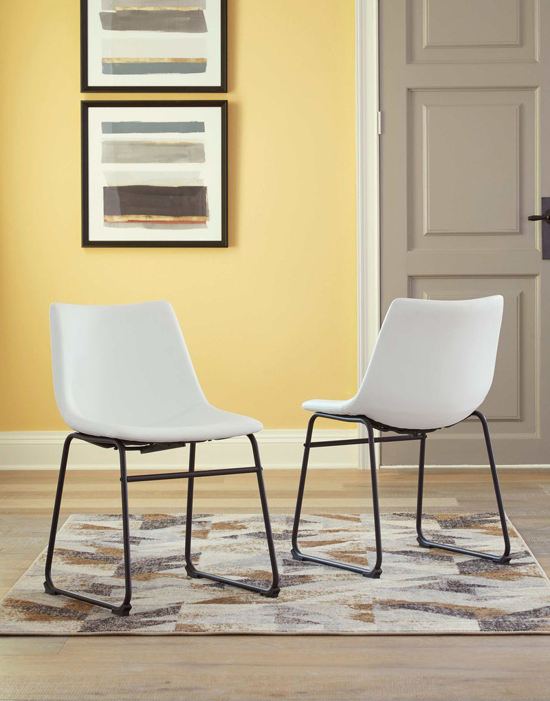 Centiar White Side Chair (Set of 2) - Ornate Home