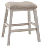 Skempton White/Light Brown Counter Height Bar Stool (Set of 2) - Ornate Home