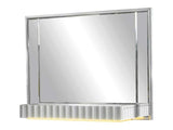 Da Vinci Gray Bedroom Mirror - Ornate Home