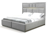 Da Vinci Gray King Bed - Ornate Home