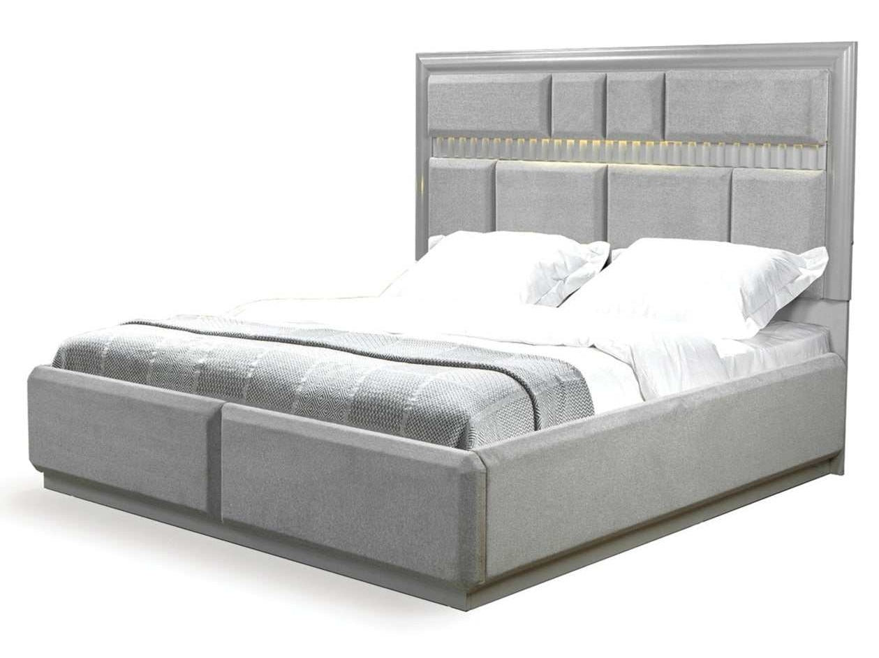 Da Vinci Gray King Bed - Ornate Home