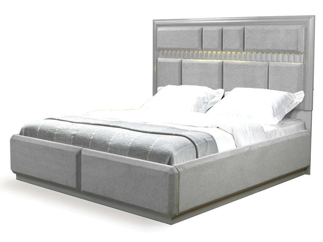 Da Vinci Gray King Bed - Ornate Home