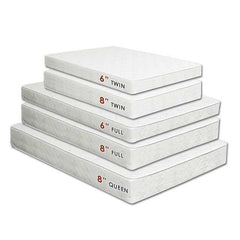 Daisy White 6" Bunkie Board Combo Full Mattress - Ornate Home