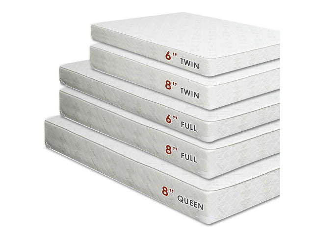 Daisy White 6" Bunkie Board Combo  Twin Mattress - Ornate Home