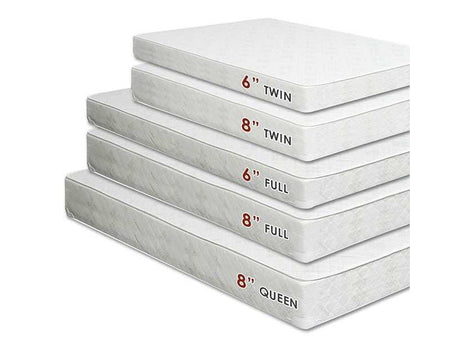 Daisy White 8" Bunkie Board Combo Queen Mattress - Ornate Home