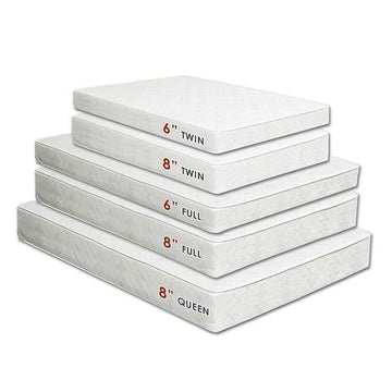 Daisy White 8" Bunkie Board Combo Twin Mattress - Ornate Home