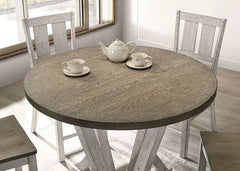 Dakota Antique White/Ash Brown Counter Height Table, A. White/Ash Brown - Ornate Home