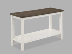 Dakota Chalk White Sofa Table - Ornate Home