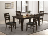 Dalila Cappuccino / Black 5 Pc Dining Set - Ornate Home