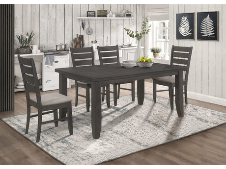 Dalila Dark Grey / Grey 5 Pc Dining Set - Ornate Home