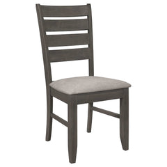 Dalila Dark Grey / Grey 6 Pc Dining Set - Ornate Home