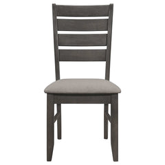 Dalila Dark Grey / Grey 6 Pc Dining Set - Ornate Home