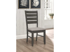 Dalila Dark Grey / Grey Side Chair - Ornate Home