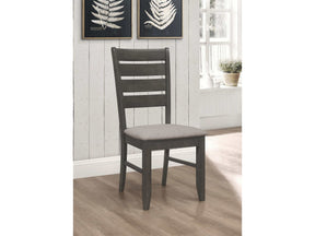 Dalila Dark Grey / Grey Side Chair - Ornate Home