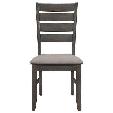 Dalila Dark Grey / Grey Side Chair - Ornate Home