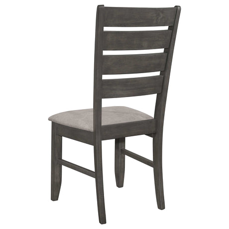 Dalila Dark Grey / Grey Side Chair - Ornate Home