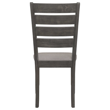 Dalila Dark Grey / Grey Side Chair - Ornate Home