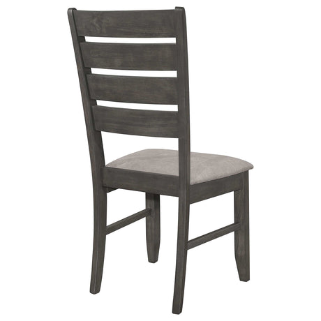 Dalila Dark Grey / Grey Side Chair - Ornate Home