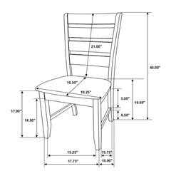 Dalila Dark Grey / Grey Side Chair - Ornate Home