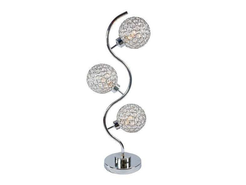Dana 3- Piece Crystal Globe Table Lamp - Ornate Home