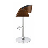 Dana Black & Chrome Bar Stool - Ornate Home