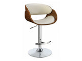 Dana Ecru & Chrome Bar Stool - Ornate Home