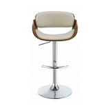 Dana Ecru & Chrome Bar Stool - Ornate Home