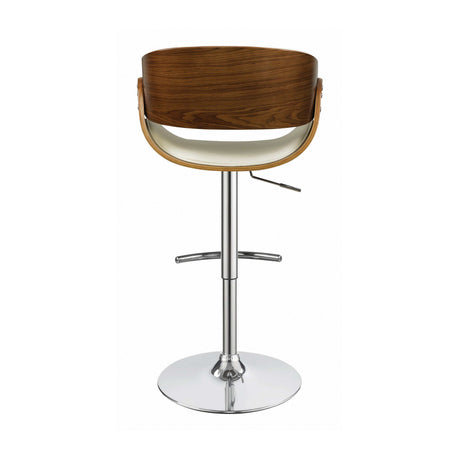 Dana Ecru & Chrome Bar Stool - Ornate Home