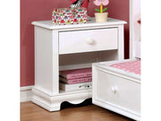 Dani White Nightstand - Ornate Home