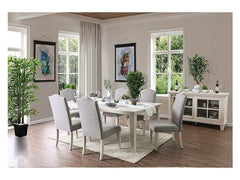 Daniella Antique White/Gray Dining Table - Ornate Home