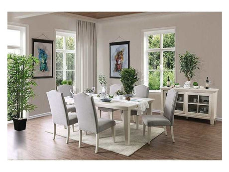 Daniella Antique White/Gray Dining Table - Ornate Home