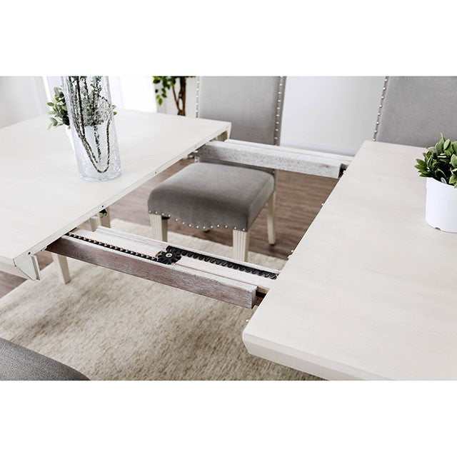 Daniella Antique White/Gray Dining Table - Ornate Home