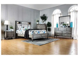Daphne Gray Eastern King Bed - Ornate Home