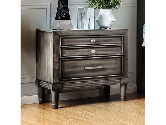 Daphne Gray Nightstand - Ornate Home