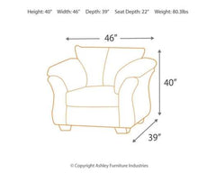 Darcy Chair & Ottoman Set - Ornate Home