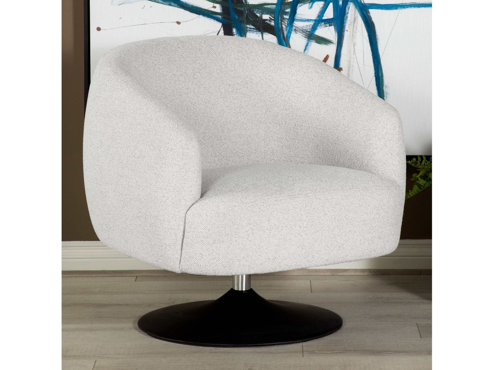 Dave Beige Swivel Chair - Ornate Home