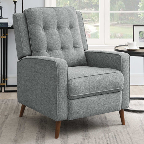 Davidson Grey Push Back Recliner - Ornate Home