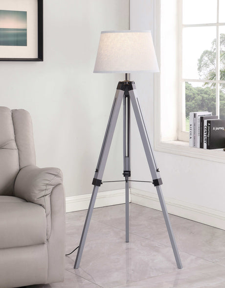 Dayton Grey Floor Lamp - Ornate Home