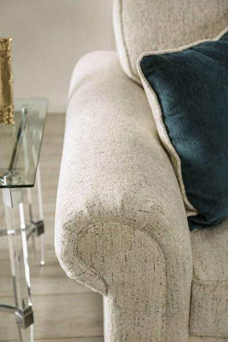 Delgada Beige Stationary Sofa & Loveseat 2pc - Ornate Home