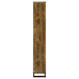 Delwin Antique Nutmeg Bookcase - Ornate Home