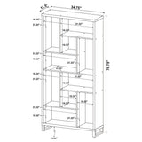 Delwin Antique Nutmeg Bookcase - Ornate Home
