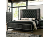 Demetria Metallic Gray Queen Bed - Ornate Home