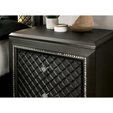 Demetria Metallic Gray Queen Bed - Ornate Home