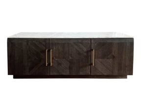Dennis White / Tobacco Grey Sideboard - Ornate Home