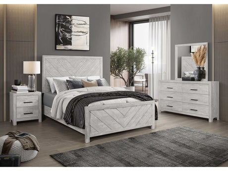 Denver Gray Twin Storage Bedroom Set / 4pc - Ornate Home