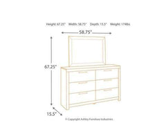 Derekson Multi Gray Dresser & Mirror - Ornate Home