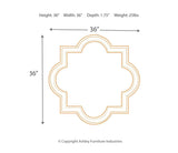 Desma Champagne Frame Accent Mirror - Ornate Home