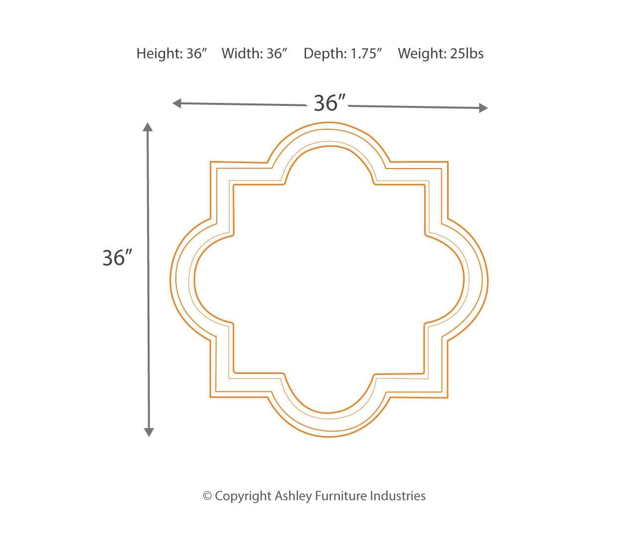 Desma Champagne Frame Accent Mirror - Ornate Home