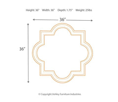 Desma Champagne Frame Accent Mirror - Ornate Home