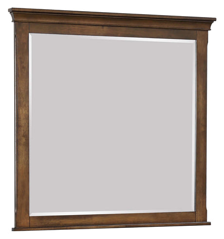 Devon Beige / Burnished Oak Queen Bed 5 Pc Set - Ornate Home